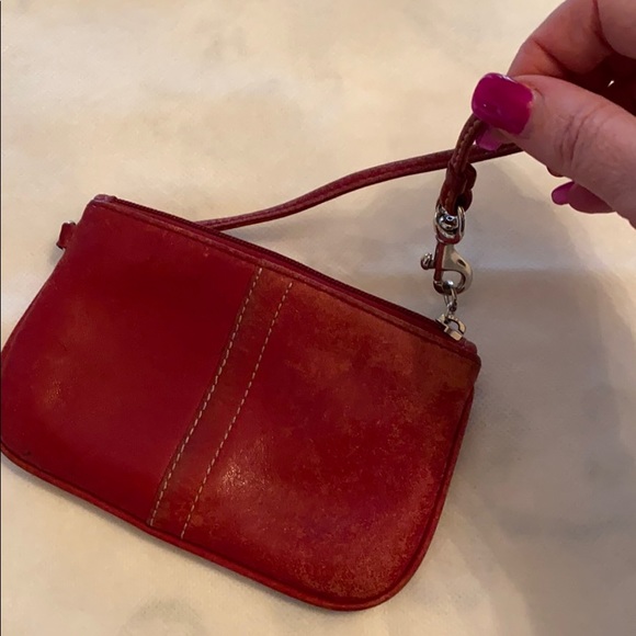 Red Gap Wristlet Zipper Wallet (VINTAGE) - Picture 8 of 8